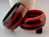 AB55 red/black stripe bangle