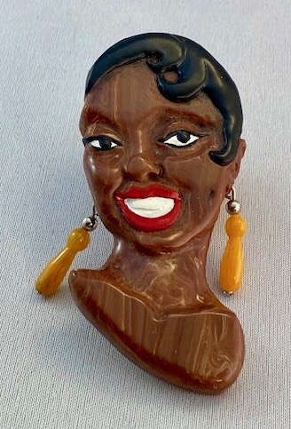 AB76 Josephine Baker face pin by Brad Elfrink