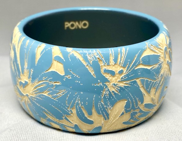 PO59 PONO baby blue floral bangle