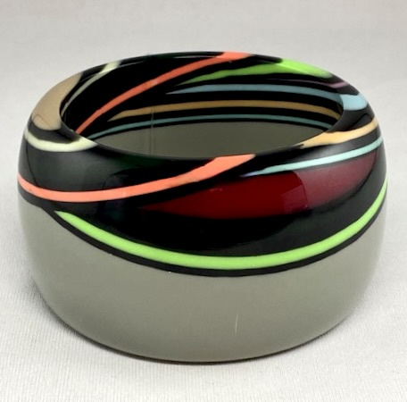 SO109 Sobral wide grey Optic resin bangle