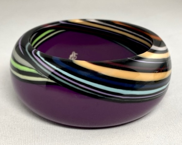 SO115 Sobral purple resin Optic bangle