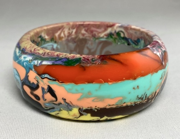 SO116 Sobral marbled resin bangle