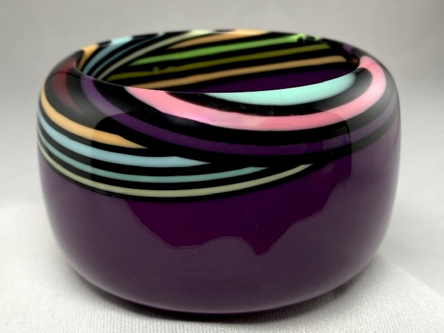 SO119 Sobral wide purple Optic resin bangle 