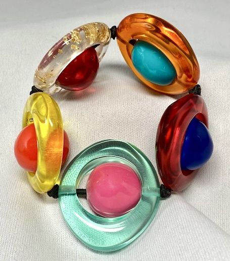 SO139 Sobral transparent Saturn stretch bracelet