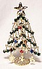 CHR13 snowflakes and stars standing xmas tree pin