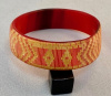 PO17 PONO orange dyed horn laser cut bangle