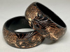 PO4 PONO black/copper floral bangle