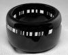 SO130 wide Sobral black bar code resin bangle