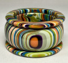 SO132 Sobral cats eye blue & orange striped resin bangles